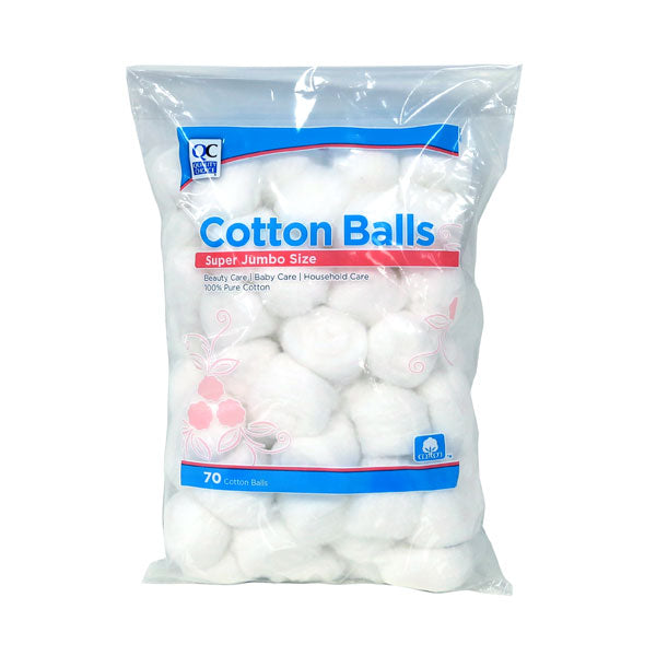 Cotton Balls Jumbo Size, 70 ct, QC96534
